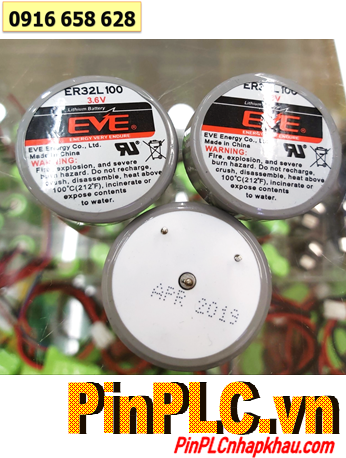 EVE ER32L100, Pin nuôi nguồn PLC EVE ER32L100 lithium 3.6v 1/6D 1700mAh chính hãng 